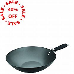 Τηγάνι wok ατσάλινο 34cm